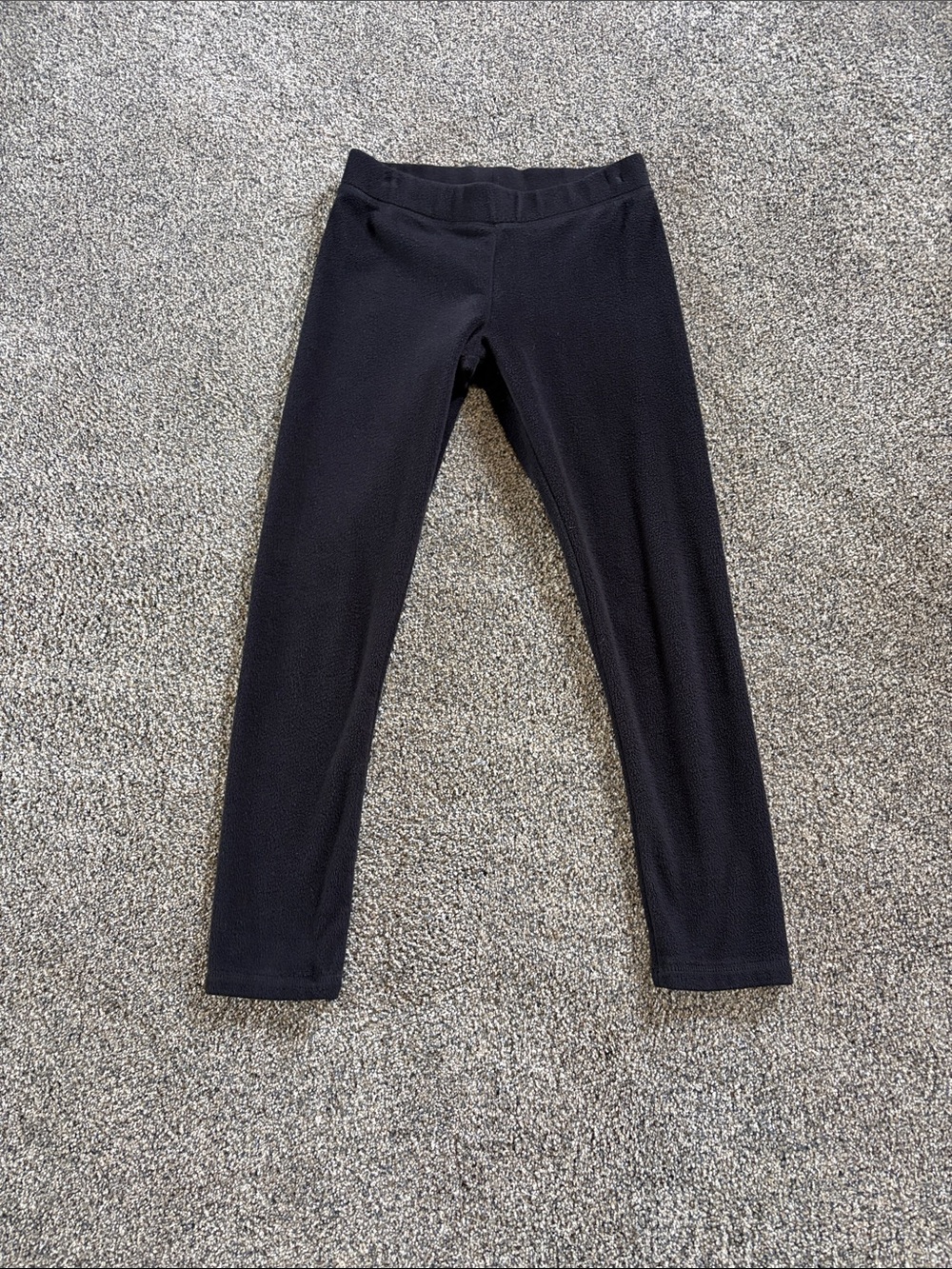 Girls Old Navy Fleece Black Stretch Leggings Everyday Pants Size L 10/12